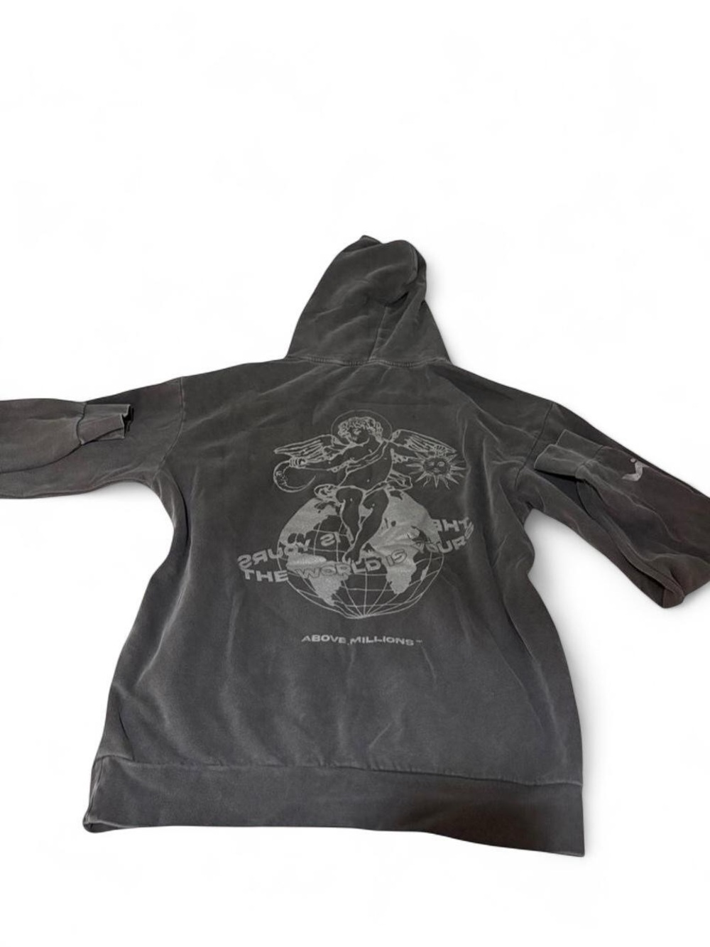 Women's Black Graphic Hoodie